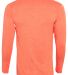 Augusta Sportswear 2807 Kinergy Long Sleeve Tee in Orange heather back view