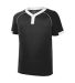 Augusta Sportswear 1552 Stanza Jersey in Black/ white front view