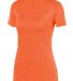 Augusta Sportswear 2805 Women's Kinergy Heathered  in Orange heather front view