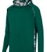 Augusta Sportswear 5539 Youth Mod Camo Hoodie in Dark green/ dark green mod front view