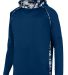 Augusta Sportswear 5539 Youth Mod Camo Hoodie in Navy/ navy mod front view