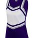 Augusta Sportswear 9140 Women's Pike Shell in Purple/ white/ metallic silver front view