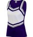 Augusta Sportswear 9140 Women's Pike Shell in Purple/ white/ metallic silver side view