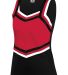 Augusta Sportswear 9140 Women's Pike Shell in Black/ red/ white front view