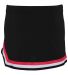 Augusta Sportswear 9145 Women's Pike Skirt in Black/ red/ white back view