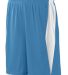 Augusta Sportswear 9735 Top Score Short in Columbia blue/ white front view