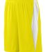 Augusta Sportswear 9735 Top Score Short in Power yellow/ white front view