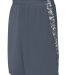 Augusta Sportswear 1163 Hook Shot Reversible Short in Graphite/ white digi front view