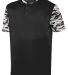 Augusta Sportswear 1548 Pop Fly Jersey in Black/ black mod front view