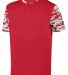 Augusta Sportswear 1549 Youth Pop Fly Jersey in Red/ red mod front view