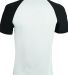 Augusta Sportswear 1509 Youth Wicking Short Sleeve in White/ black back view