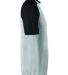 Augusta Sportswear 1509 Youth Wicking Short Sleeve in White/ black side view