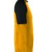 Augusta Sportswear 1509 Youth Wicking Short Sleeve in Gold/ black side view