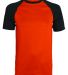 Augusta Sportswear 1509 Youth Wicking Short Sleeve in Orange/ black front view