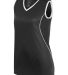 Augusta Sportswear 1675 Girls' Firebolt Jersey in Black/ white front view