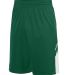 Augusta Sportswear 1168 Alley-Oop Reversible Short in Dark green/ white side view