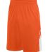 Augusta Sportswear 1168 Alley-Oop Reversible Short in Orange/ white side view