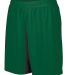 Augusta Sportswear 1424 Girl's Octane Short in Dark green front view