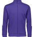 Augusta Sportswear 4395 Medalist Jacket 2.0 in Purple/ white front view