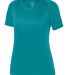 Augusta Sportswear 2793 Girls Attain Wicking T Shi in Teal front view