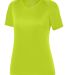 Augusta Sportswear 2793 Girls Attain Wicking T Shi in Lime front view