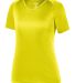 Augusta Sportswear 2793 Girls Attain Wicking T Shi in Safety yellow front view