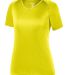 Augusta Sportswear 2792 Women's Attain Wicking T S in Safety yellow front view