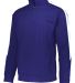Augusta Sportswear 4386 Medalitst 2.0 Pullover in Purple/ white front view