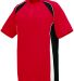 Augusta Sportswear 1540 Base Hit Jersey in Red/ black/ white front view