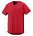 Augusta Sportswear 1660 Slugger Jersey in Red/ black side view