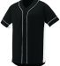 Augusta Sportswear 1661 Youth Slugger Jersey in Black/ white front view