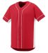 Augusta Sportswear 1661 Youth Slugger Jersey in Red/ white side view