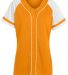 Augusta Sportswear 1665 Women's Winner Jersey in Power orange/ white front view