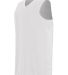 Augusta Sportswear 1712 Block Out Jersey in White/ white front view