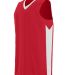 Augusta Sportswear 1712 Block Out Jersey in Red/ white front view