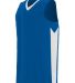 Augusta Sportswear 1712 Block Out Jersey in Royal/ white front view