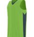 Augusta Sportswear 1712 Block Out Jersey in Lime/ slate front view