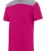 Augusta Sportswear 3055 Challenge T-Shirt Power Pink/ Graphite Heather front view