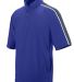 Augusta Sportswear 3788 Quantum Short Sleeve Top in Purple/ graphite/ white front view