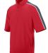 Augusta Sportswear 3788 Quantum Short Sleeve Top in Red/ graphite/ white front view