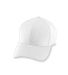 Augusta Sportswear 6236 Youth Athletic Mesh Cap in White front view