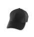 Augusta Sportswear 6236 Youth Athletic Mesh Cap in Black front view