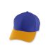 Augusta Sportswear 6236 Youth Athletic Mesh Cap in Purple/ gold front view