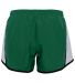 Augusta Sportswear 1266 Girls' Pulse Team Short in Dark green/ white/ black back view