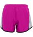 Augusta Sportswear 1266 Girls' Pulse Team Short in Power pink/ white/ black back view