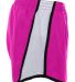Augusta Sportswear 1266 Girls' Pulse Team Short in Power pink/ white/ black side view