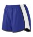 Augusta Sportswear 1266 Girls' Pulse Team Short in Purple/ white/ black side view
