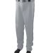 Augusta Sportswear 1446 Youth Series Baseball/Soft in Silver grey/ black front view