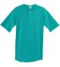 Augusta Sportswear 581 Youth Two-Button Baseball J in Teal front view