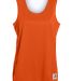 Augusta Sportswear 147 Women's Reversible Wicking  in Orange/ white front view